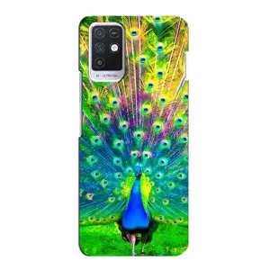 Чехол с птицами на Infinix Note 10 (VPrint) (Яркий Павлин)
