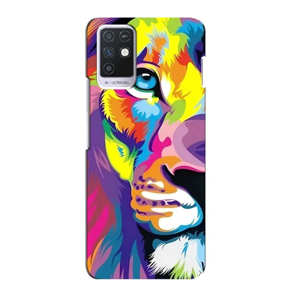 Чохол з принтом «Яскравий Лев» для Infinix Note 10
