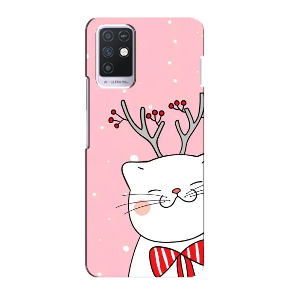 Чехол с принтом «Зимний кот» для Infinix Note 10