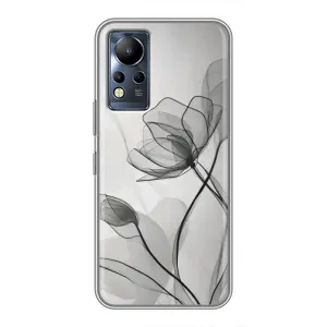 Чохол з принтом «Чорні квіти» для Infinix Note 11 Pro