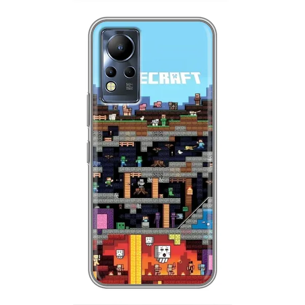 Чохол з принтом «фон Minecraft» для Infinix Note 11 Pro