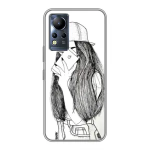 Чохол з друком для Infinix Note 11 Pro - (Мода) (AlphaPrint) (Фото дівчини)