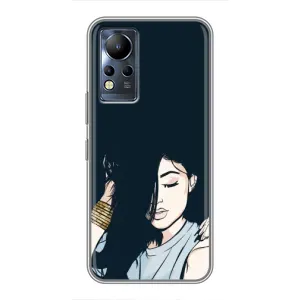 Чохол з друком для Infinix Note 11 Pro - (Мода) (AlphaPrint) (Гарна дівчина)