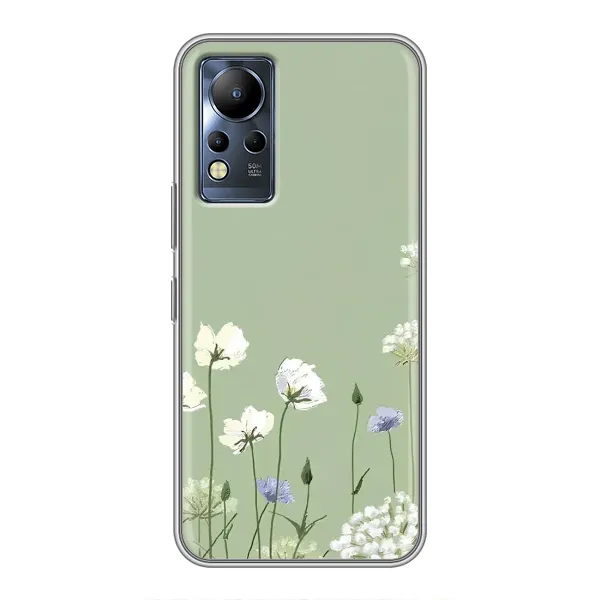 Чохол з принтом «Квіти на зеленому» для Infinix Note 11 Pro Чохол з принтом «Квіти на зеленому» для Infinix Note 11 Pro