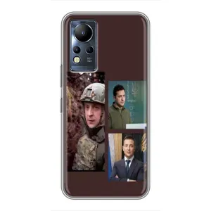 Чохол для Infinix Note 11 Pro (AlphaPrint - с принтом Зеленського) (Президент)