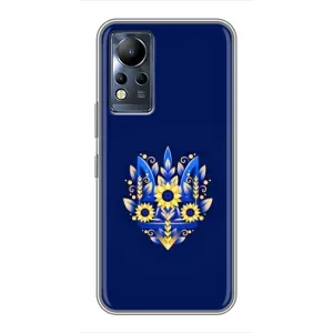 Чехлы для Infinix Note 11  Укр. Символика (AlphaPrint) (Цветочный Герб)