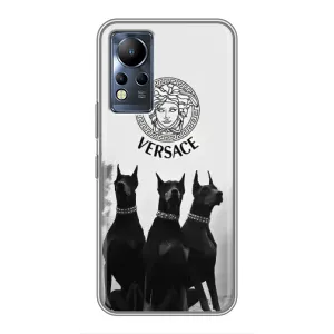 Чехлы VERSACE для Инфиникс Ноут 11 (PREMIUMPrint) (Доберман Версаче)
