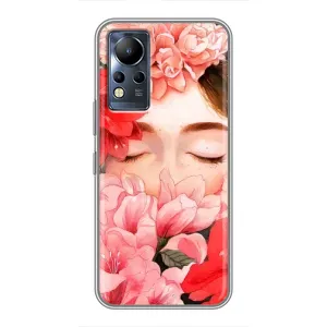 Чехлы (ART) Цветы на Infinix Note 11 (VPrint) (Глаза в цветах)