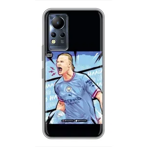 Чехлы с футболистом Ерлинг Холанд для Infinix Note 11 (AlphaPrint) (гол Эрлинг Холланд)