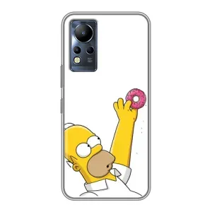 Чехол с Симпсонами для Infinix Note 11 (VPrint) (Гомер с пончиком)