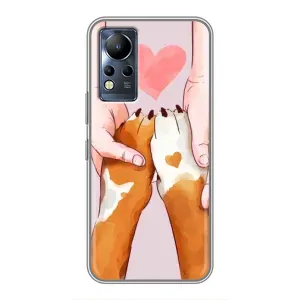Чехлы с собаками для Infinix Note 11 (VPrint) (Любовь к собакам)