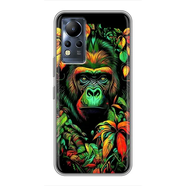 Чохол з принтом «Мавпа в квітах» для Infinix Note 11
