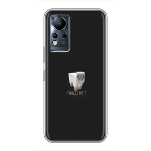 Чехол Майнкрафт на Infinix Note 11 (AlphaPrint) Minecraft (Овечка Майнкрафт)