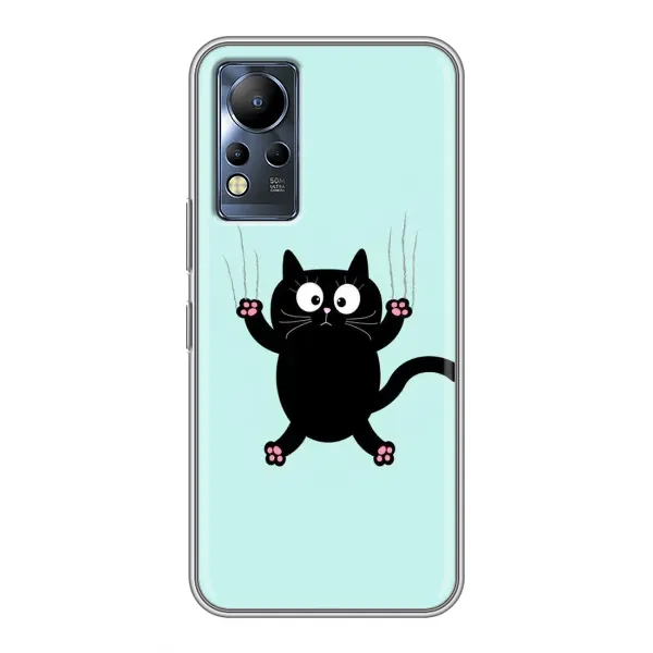 Чехол с принтом «Падающий кот» для Infinix Note 11 Чехол с принтом «Падающий кот» для Infinix Note 11