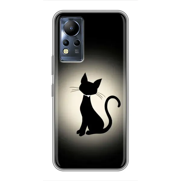 Чехол с принтом «Силуэт котика» для Infinix Note 11 Чехол с принтом «Силуэт котика» для Infinix Note 11