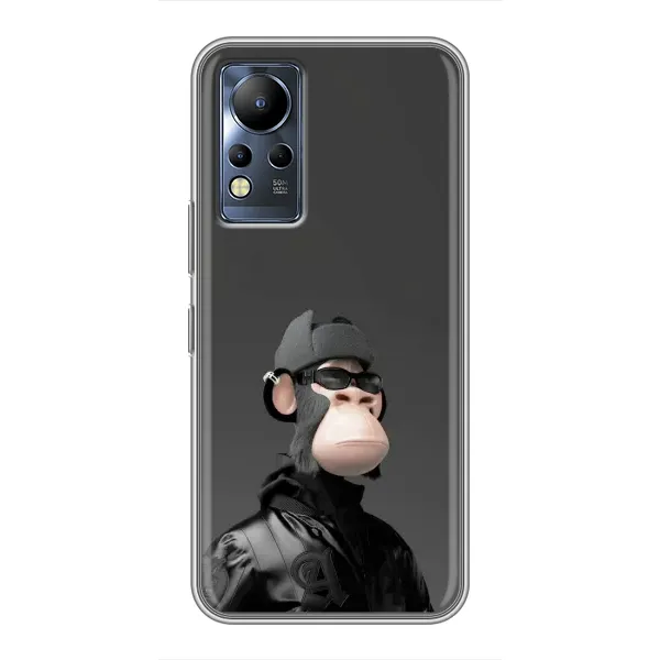 Чохол з принтом «стильна мавпа NFT» для Infinix Note 11