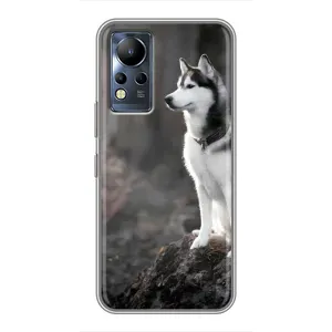 Чохол з Хаскі Infinix Note 11 - (AlphaPrint) (Вірний собака)