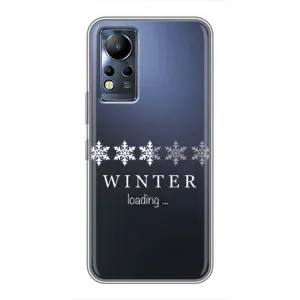 Зимние Чехлы для Инфиникс Ноут 11 - прозрачный фон (Winter loading)