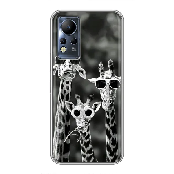 Чохол з принтом «Жирафи в окулярах» для Infinix Note 11 Чохол з принтом «Жирафи в окулярах» для Infinix Note 11