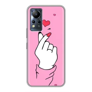 Чохол з принтом для Infinix Note 11 (AlphaPrint - Знак сердечка) (Знак Love)