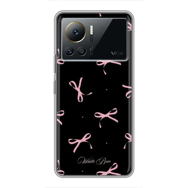 Чехол с принтом «Банты на черном» для Infinix Note 12 2023 Чехол с принтом «Банты на черном» для Infinix Note 12 2023
