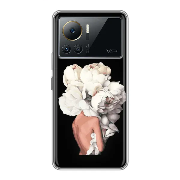 Чехол с принтом «Белые цветы» для Infinix Note 12 2023 Чехол с принтом «Белые цветы» для Infinix Note 12 2023