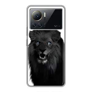 Чохли з картинкою животних Infinix Note 12 2023 (Чорний ЛЕВ)