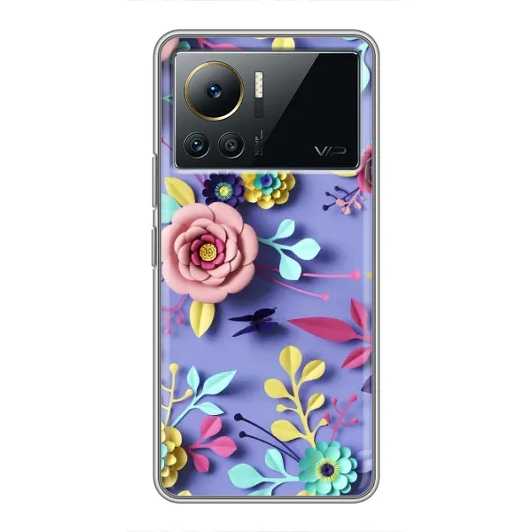 Чехол с принтом «Цветочный дизайн» для Infinix Note 12 2023