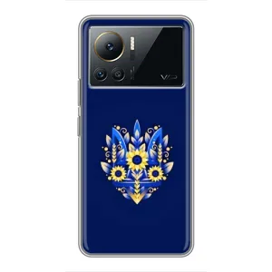 Чехлы для Infinix Note 12 2023 Укр. Символика (AlphaPrint) (Цветочный Герб)