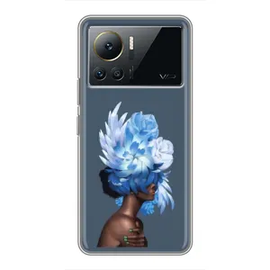 Чехлы (ART) Цветы на Infinix Note 12 2023 (VPrint) (Цветы на голове)