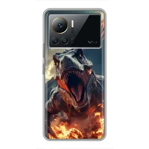 Чохол з картинкою 'Хижаки' для Infinix Note 12 2023 (Вогняний динозавр)