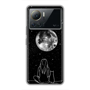 Чохол з малюнком кіт на Infinix Note 12 2023 (Дівчина з котом)