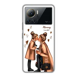 Чехол с печатью для Infinix Note 12 2023 - (Мама с ребенком) (AlphaPrint) (Дочка и мама)