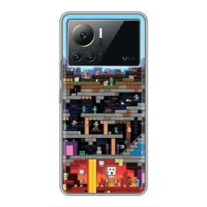 Чехол Майнкрафт на Infinix Note 12 2023 (AlphaPrint) Minecraft (фон Minecraft)