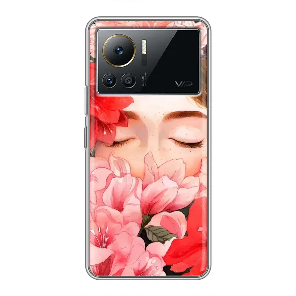 Чехол с принтом «Глаза в цветах» для Infinix Note 12 2023 Чехол с принтом «Глаза в цветах» для Infinix Note 12 2023