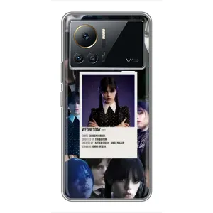 Чехлы Венсдей на Infinix Note 12 2023 Уэнсдей (AlphaPrint) (коллаж Уэнздей)