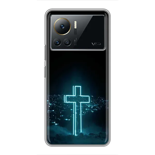 Чехол с принтом «Крест и город» для Infinix Note 12 2023 Чехол с принтом «Крест и город» для Infinix Note 12 2023