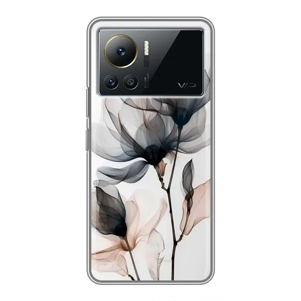 Чехол с принтом «Цветы на белом» для Infinix Note 12 2023 Чехол с принтом «Цветы на белом» для Infinix Note 12 2023