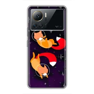 Чохли з картинкою Лисичка для Infinix Note 12 2023 (VPrint) (Лисички космонавти)