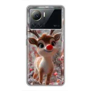 Яскравий чохол для Infinix Note 12 2023 з Зимові Оленята
