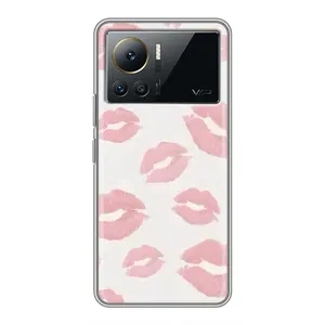 Чехол с розовым рисунком для Infinix Note 12 2023 (Розовые губы)