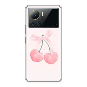 Чехол с розовым рисунком для Infinix Note 12 2023 (Розовые вишни)