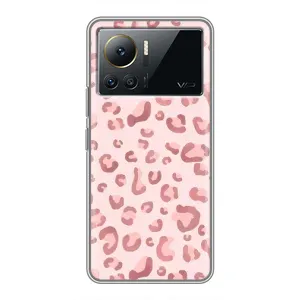 Чехол с розовым рисунком для Infinix Note 12 2023 (Розовый леопард)