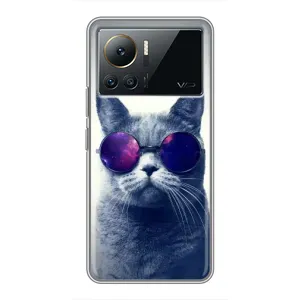 Чохол з принтом для Infinix Note 12 2023 (AlphaPrint) Модні коти (Стильний кіт)