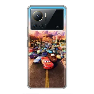 Силиконовый чехол Маквин для Infinix Note 12 2023 (Тачки на трассе)