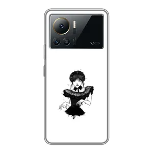 Чехлы Венсдей на Infinix Note 12 2023 Уэнсдей (AlphaPrint) (танец Уэнздей)