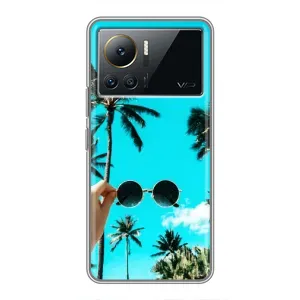 Силиконовый чехол с КАРТИНКАМИ лето для Infinix Note 12 2023 (AlphaPrint) (Взгляд лето)