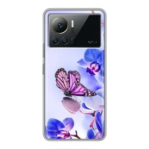Чехлы с Цветами для Infinix Note 12 Pro (4G) (VPrint) (Бабочка на цветочке)