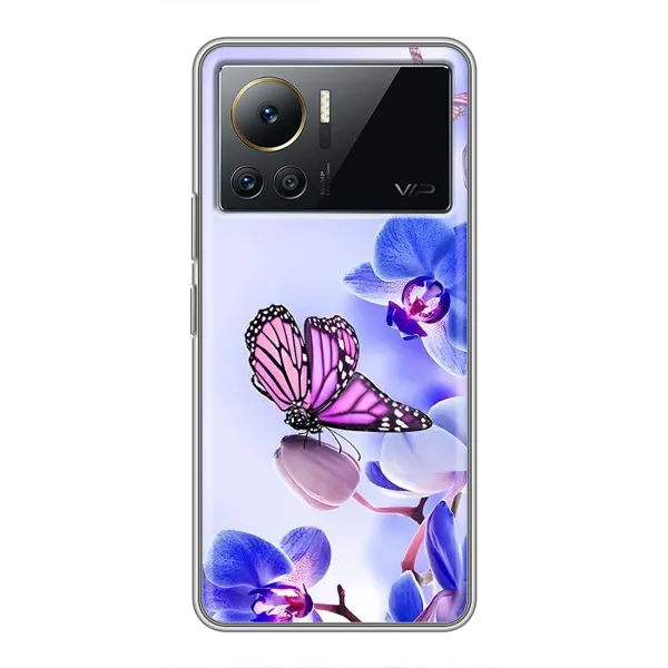 Чохол з принтом «Метелик на квітах» для Infinix Note 12 Pro (4G)