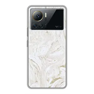 Мраморный чехол на Infinix Note 12 Pro (4G) (VPrint) (Белый мрамор)